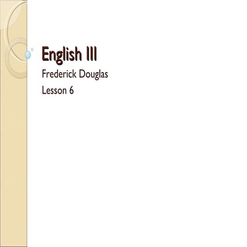 Douglass 2 Curse Of Ham And Ch 6 7