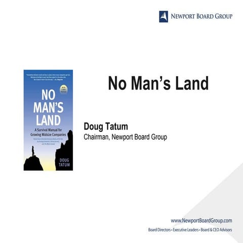 No Mans Land - Doug Tatum - BRAG Denver Business Networking