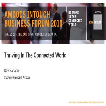 Dov Baharav InTouchAsia 2010