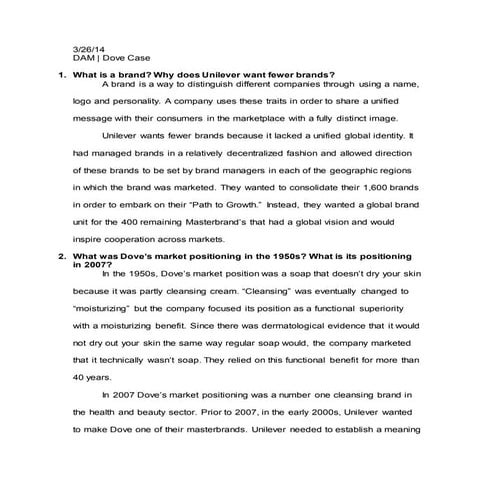 Dove Beauty Case Study