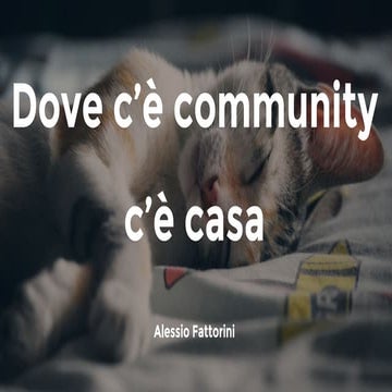 Where there's community, there's home