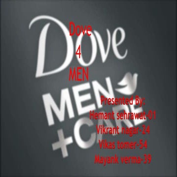 Dove man care products
