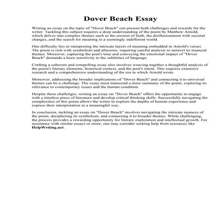 Summary Response Essay Example | PDF