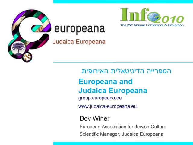 Dov Winer at Info2010 Conference