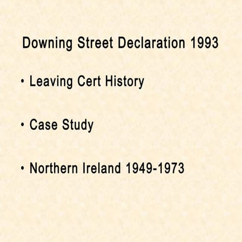Downing Street Declaration 1993