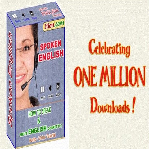 1 million downloaded Spoken English e-book 
