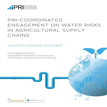 PRI-COORDINATED ENGAGEMENT ON WATER RISKS IN AGRICULTURE SUPPLY CHAIN