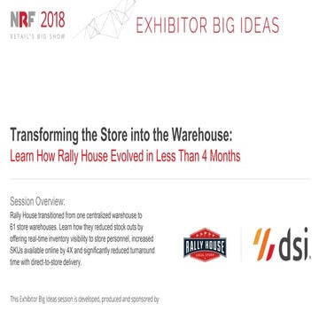 Transforming the Store Into the Warehouse