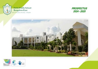 DPS Bangalore School Prospectus 2024-2025 Brochure