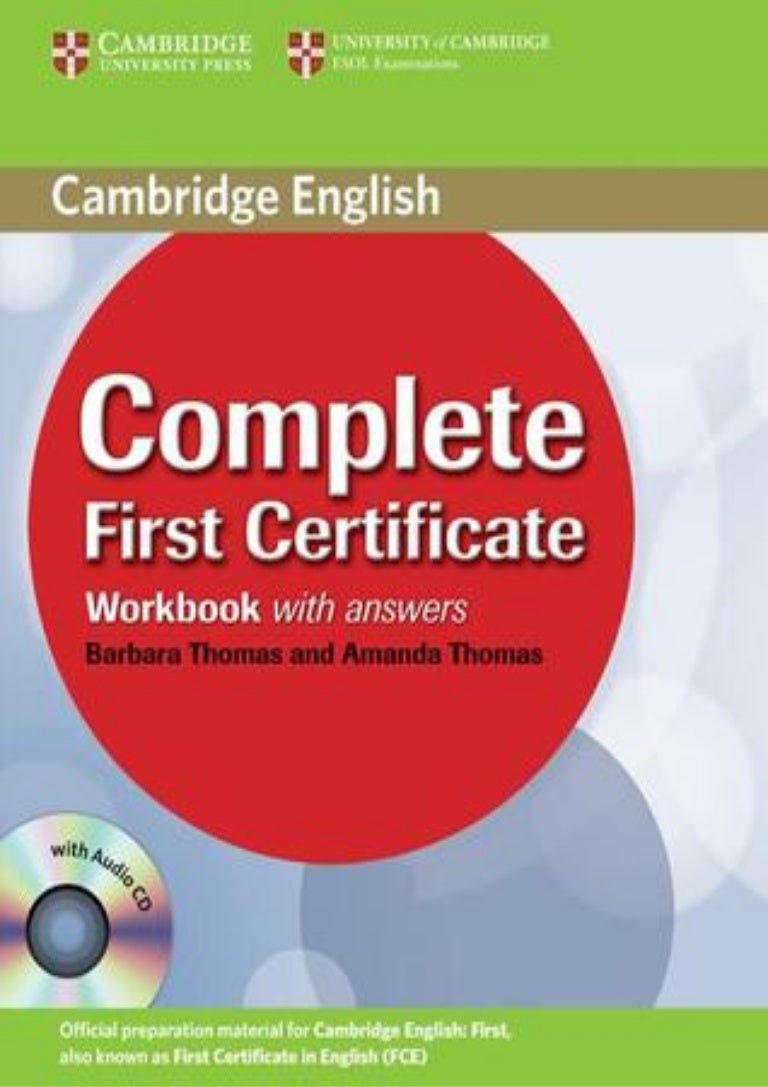 (DOWNLOAD BOOK) Complete First Certificate Workbook with Answers [Wit…