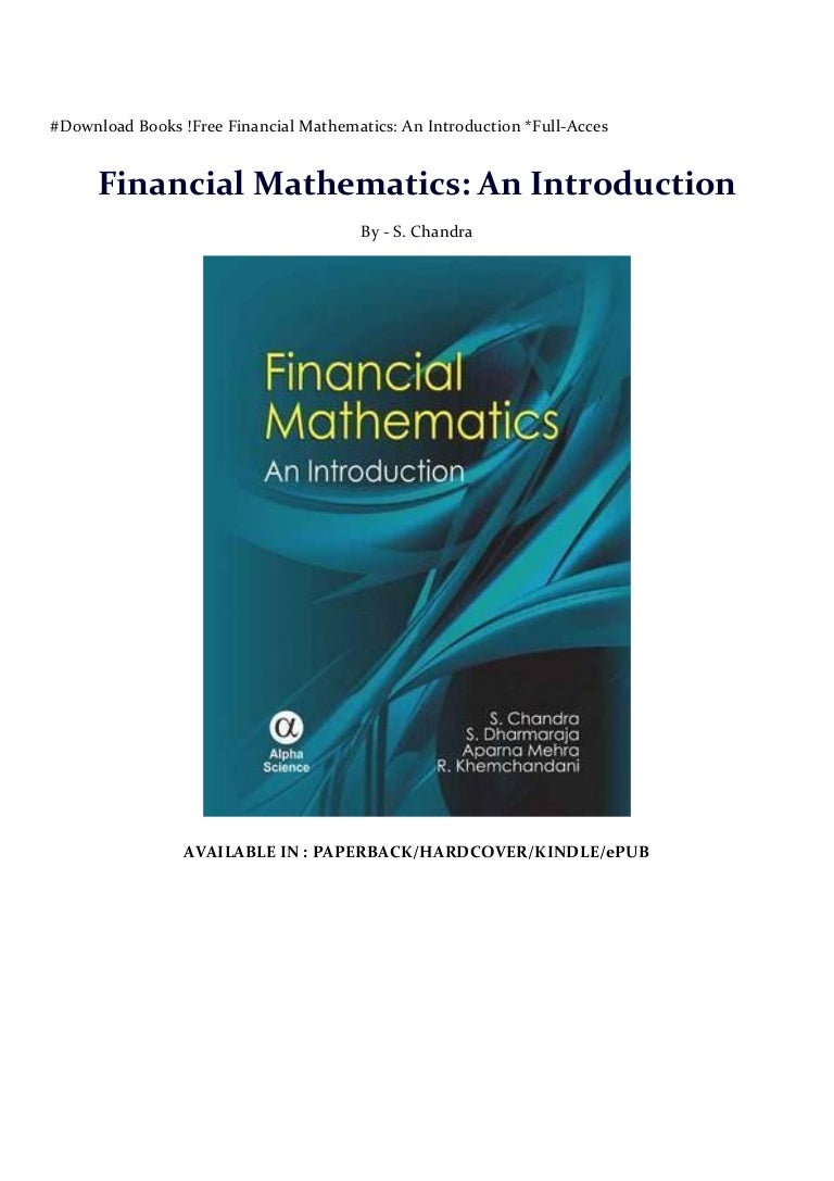 #Download Books !Free Financial Mathematics: An Introduction *Full-Ac…