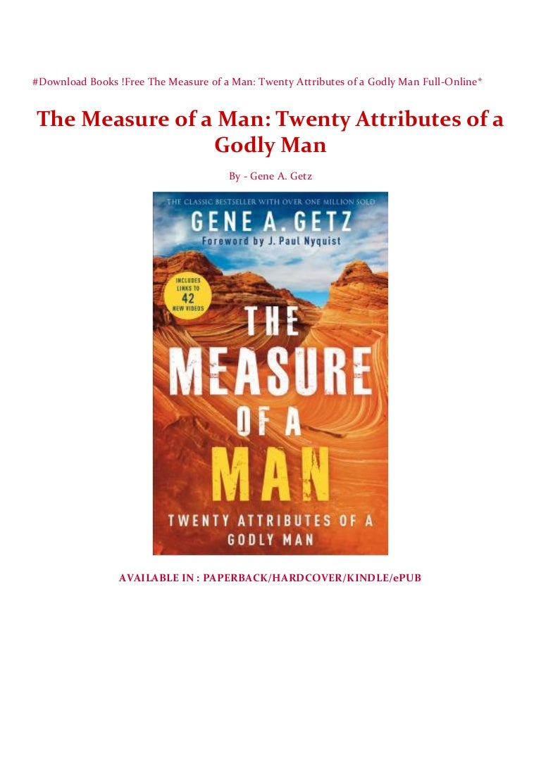 Download Books !Free The Measure of a Man Twenty Attributes of a Go…