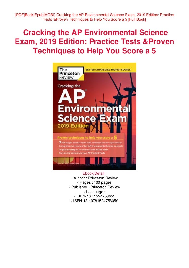 (Download_Ebook) Cracking the AP Environmental Science Exam, 2019 E…