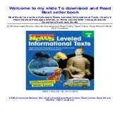 [DOWNLOAD IN ^~PDF (Scholastic News Leveled Informational Texts: Grade ...