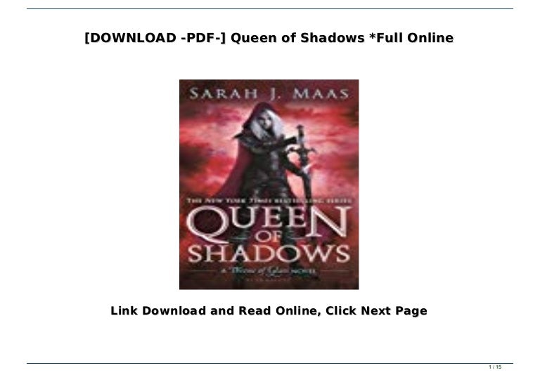 [DOWNLOAD PDF] Queen of Shadows *Full Online