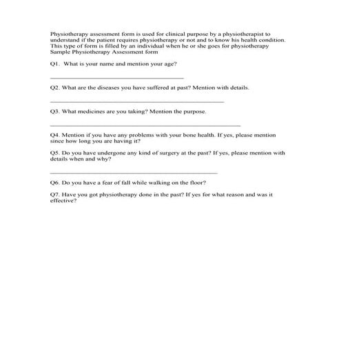 Assessment Tool