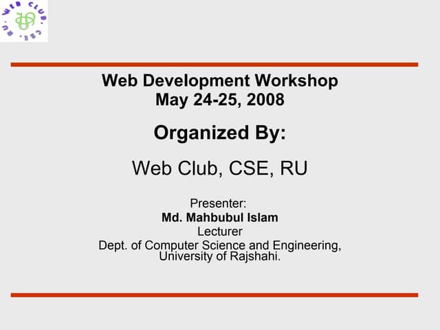 Download Workshop Lecture