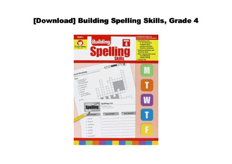 [Download] Building Spelling Skills, Grade 4