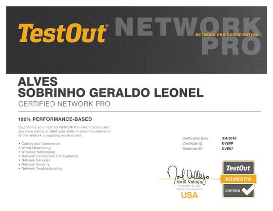 TestOut Network Pro Certification PPT TestOut Network Pro Certification PPT