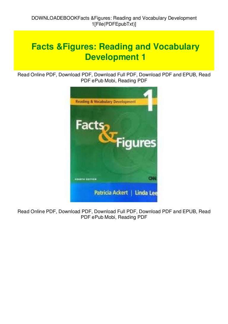 DOWNLOADEBOOKFacts Figures Reading And Vocabulary Development 1 Fi 