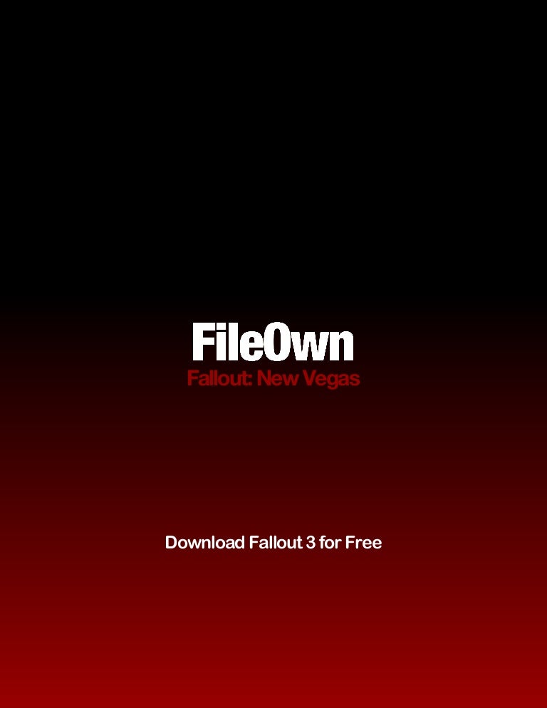 Where is the best place to download fallout 3 for free - pnahacks