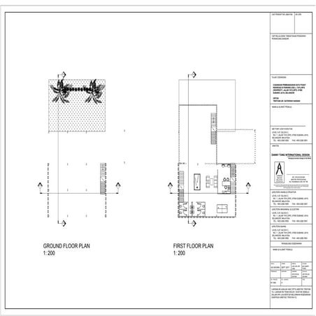 Project Management: Recreation District - A3 Orthographic Drawings