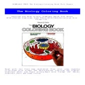 DOWNLOAD FREE The Biology Coloring Book Full Pages