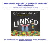 [DOWNLOAD IN !#PDF (Linked) ^BOOK] BY Gordon Korman