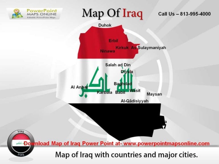 powerpoint-template-map-of-iraq