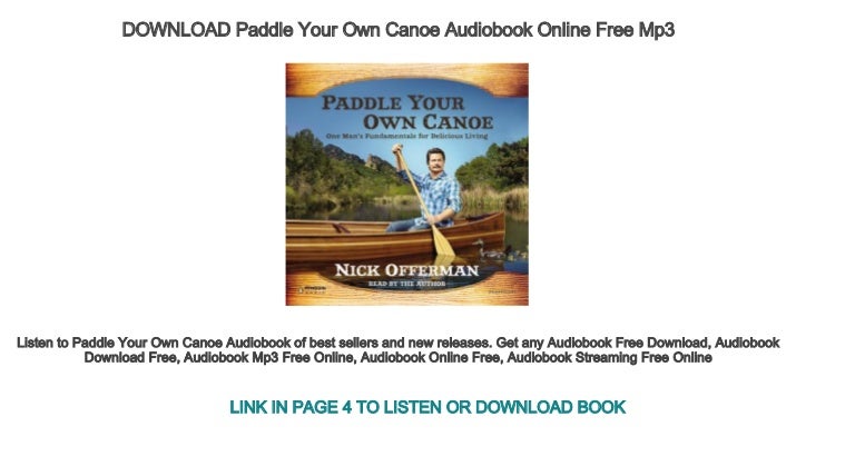 download paddle your own canoe audiobook online free mp3