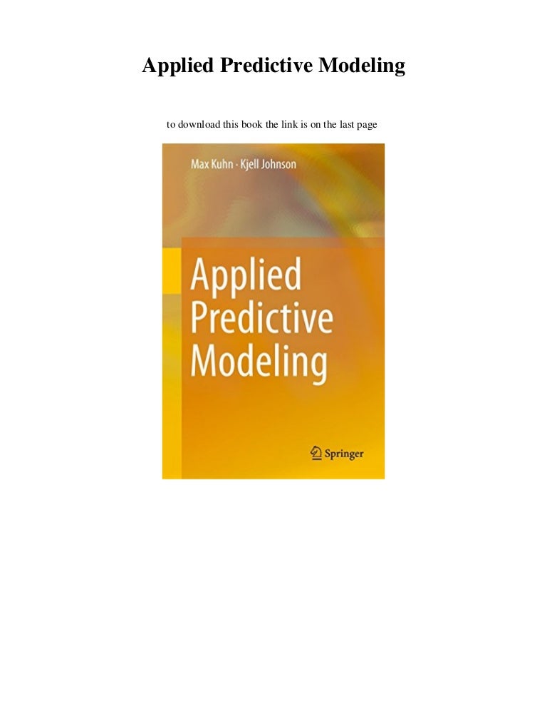Applied Predictive Modeling
