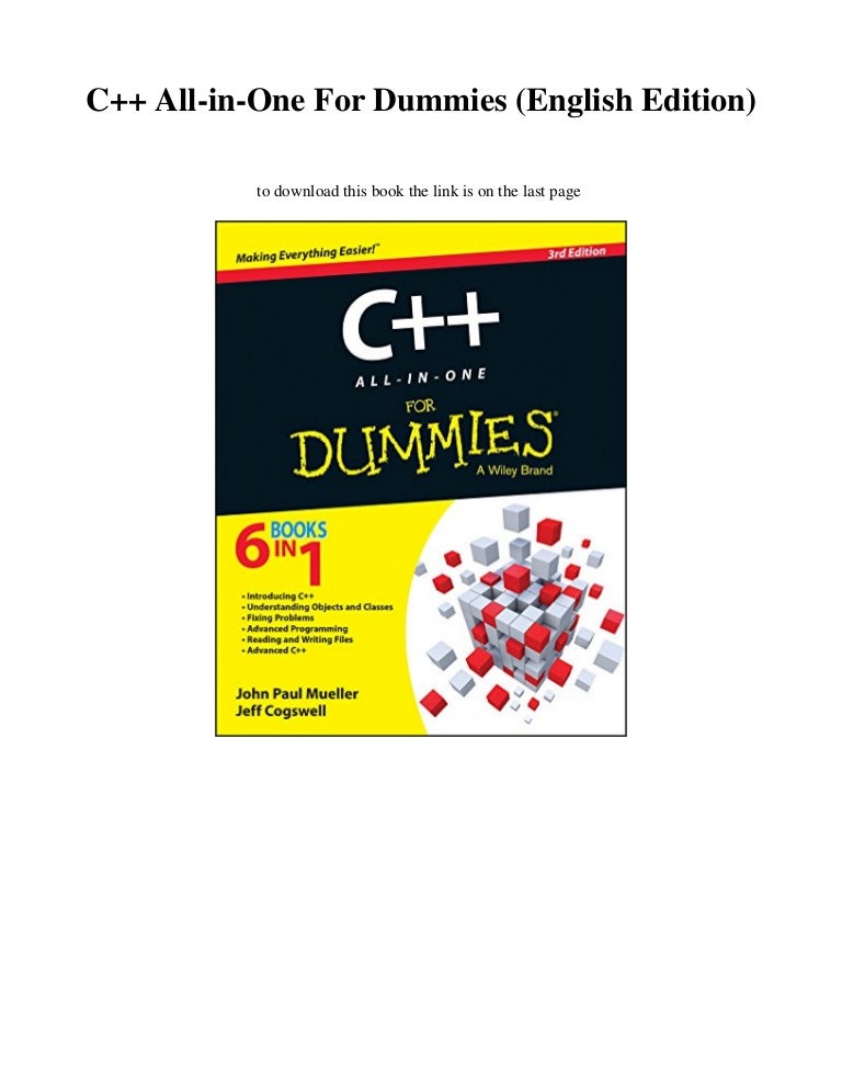 C++ AllinOne For Dummies (English Edition)