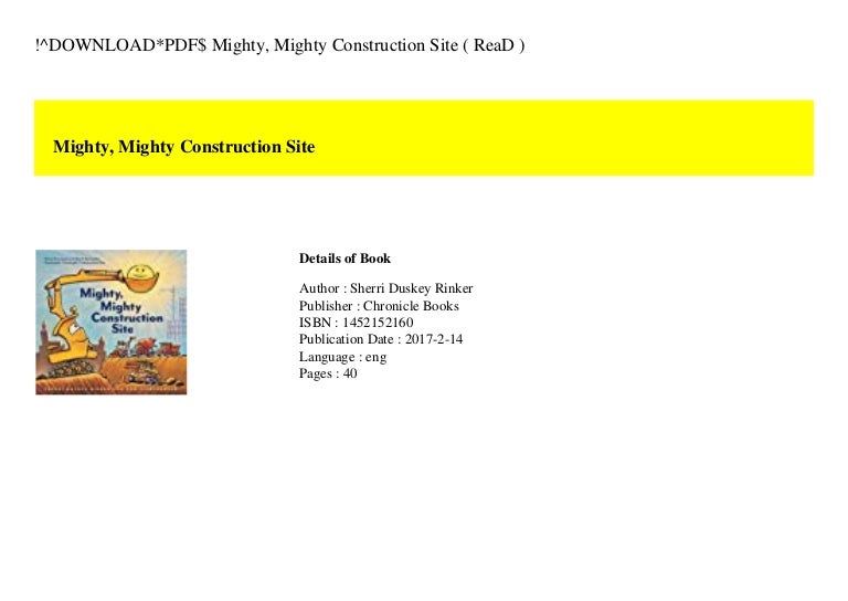 !^Downloadpdf$ mighty mighty construction site ( rea d ) 3 downloadpdfmightymightyconstructionsiteread 211124115416 thumbnail 4