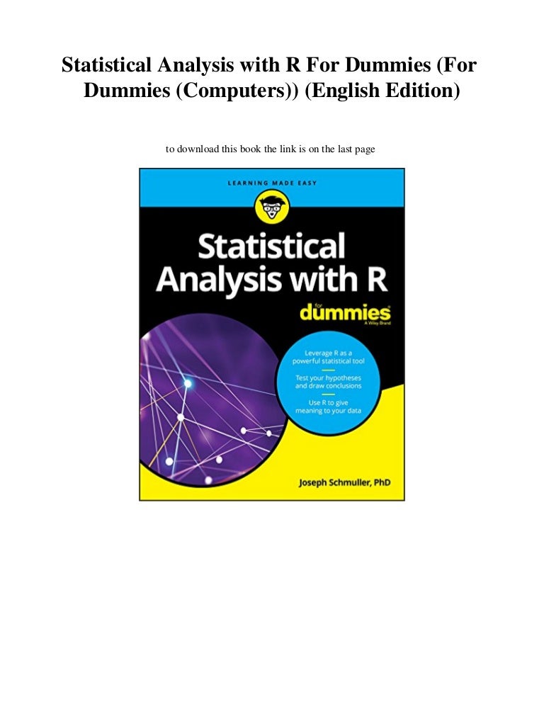 Statistical Analysis with R For Dummies (For Dummies (En…