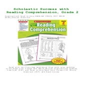 DOWNLOAD Scholastic Success with Reading Comprehension Grade 2 Full PDF