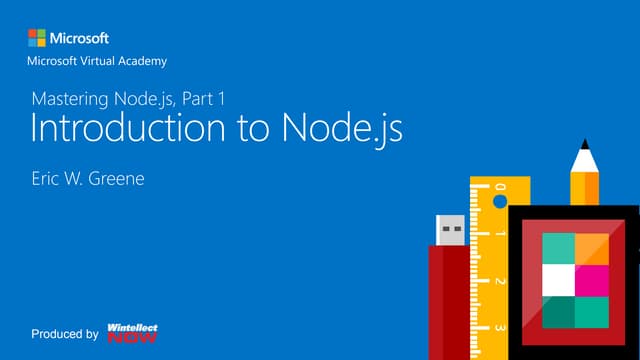 Mastering node.js, part 1 - introduction