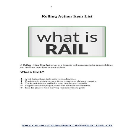 Download the #1 Rolling Action Item List.docx