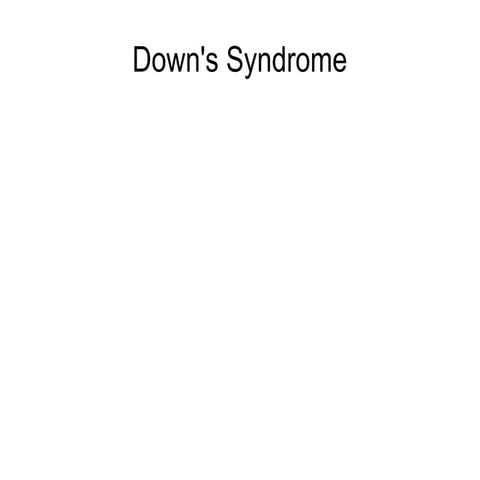 Down's syndrome lm