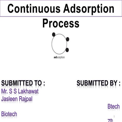 Continous Adsoption Process