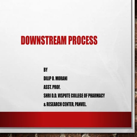Downstream process