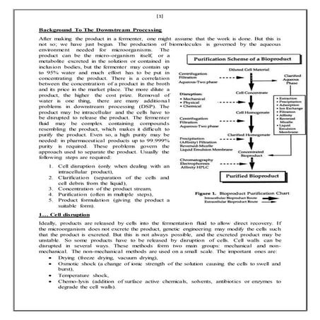 Downstream processing