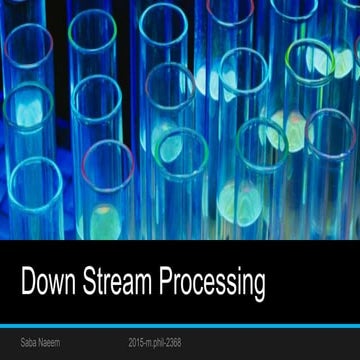 Down stream processing | PPT