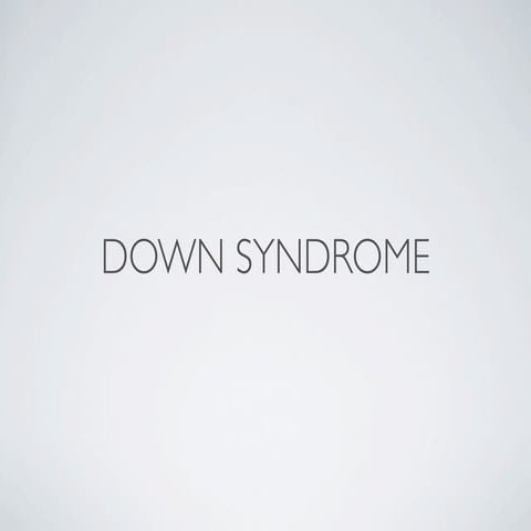Down syndrome