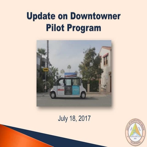 Presentation on App-Based, On-Demand Ride-Sharing Program - July 2017