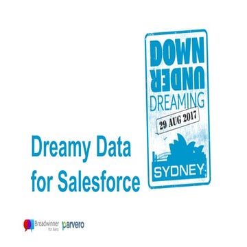 DownUnder Dreaming - 5 steps to dreamy data