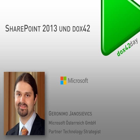 dox42day Geronimo Janosievics - Microsoft Österreich GmbH