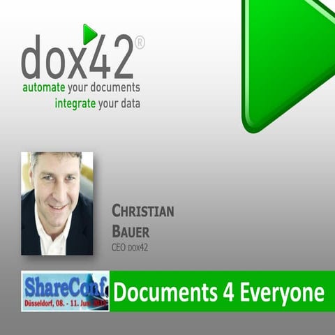 Documents 4 Everyone - Christian Bauer @ ShareConf 2015 in Düsseldorf