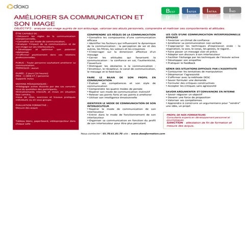 Communication Interpersonnelle .pdf LA COMMUNICATION INTERPERSONNELE | PDF