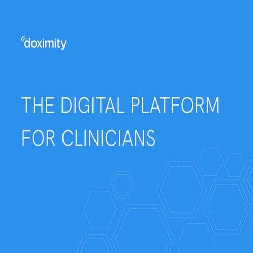 Doximity Pitch Deck to investors and shareholders | PDF