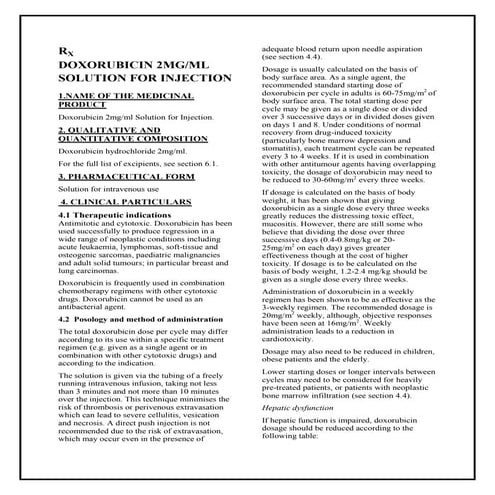 TDM OF DOXORUBICIN | PPTX
